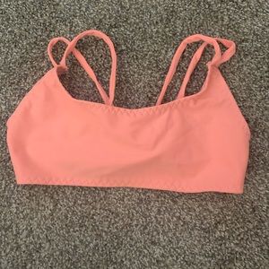 Peach bikini top